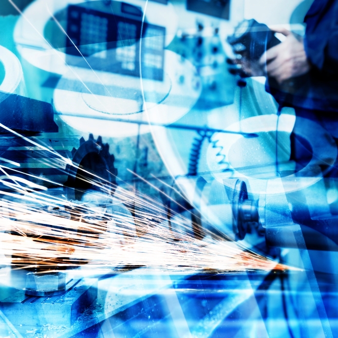 Processo produtivo industrial com faíscas e tecnologia antiestática para maior segurança